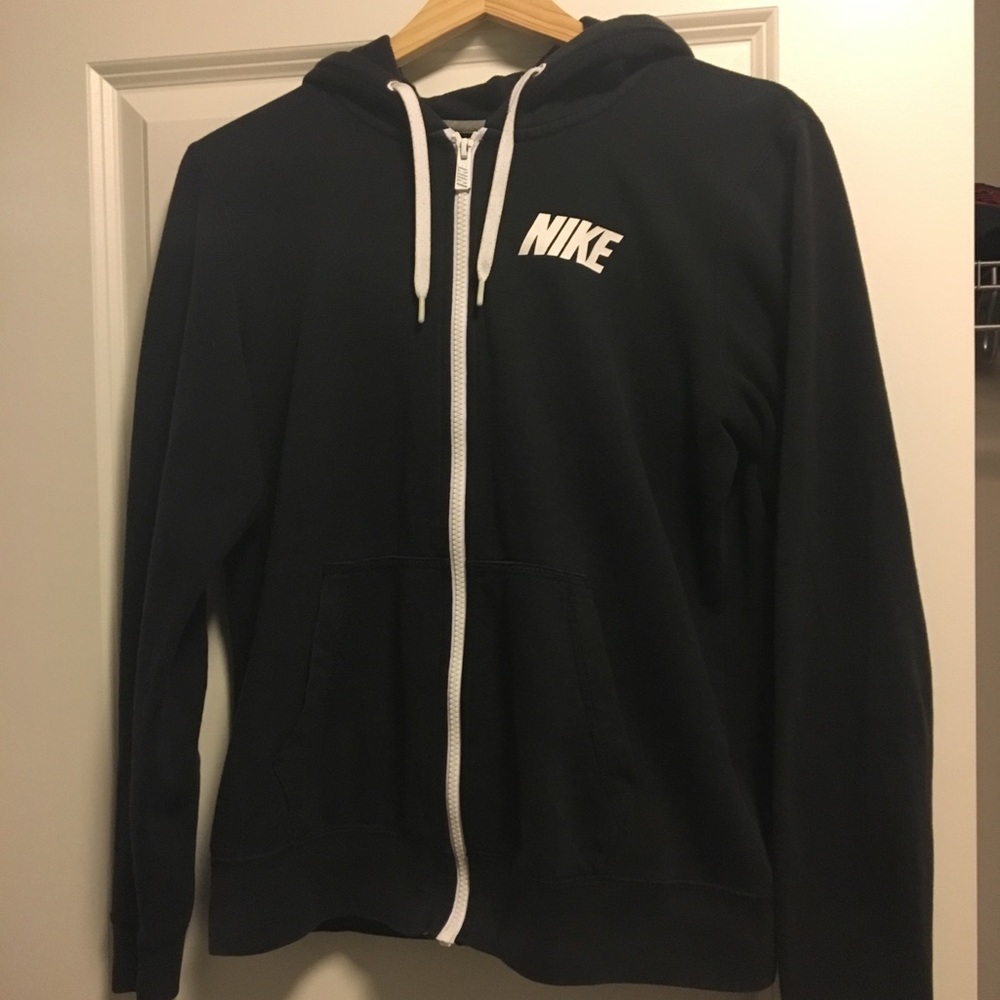 Nike black zipup hoodie